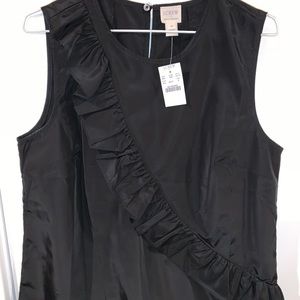 J.Crew Black Sleeveless blouse